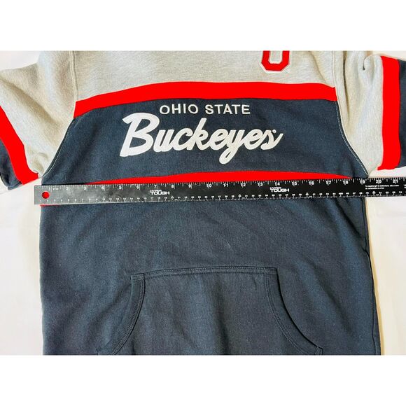 Mitchell & Ness Ohio State Buckeyes Vtg Logo Head Coach Youth XL Hoodie - Picture 8 of 9